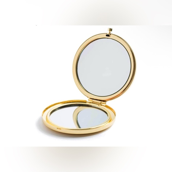 💛Gold Glitter Compact Mirror/NIP - Picture 2 of 7